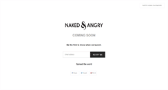 Desktop Screenshot of nakedandangry.com